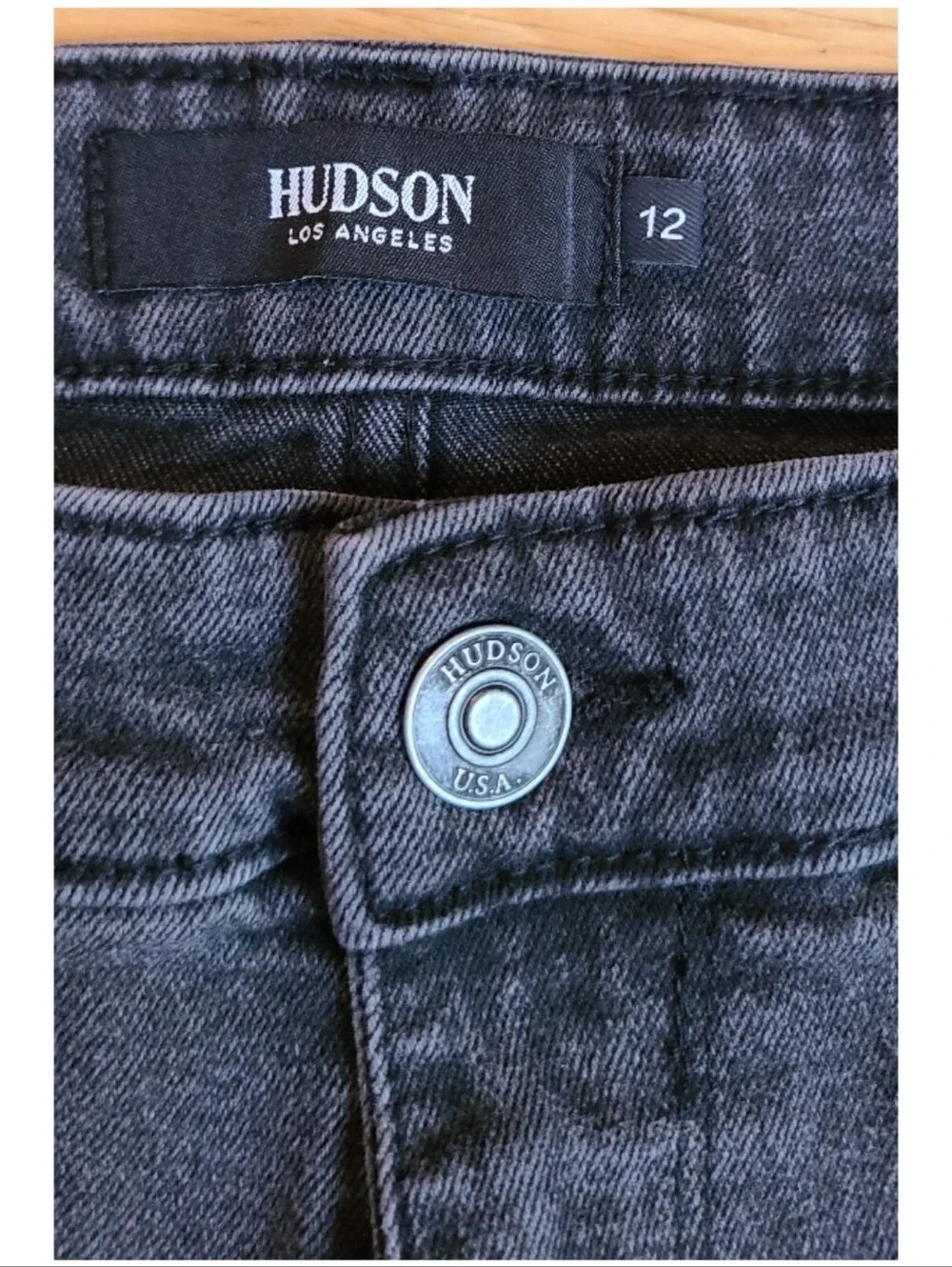 Hudson Jeans Remi High-Rise Straight Ankle Jeans 12 Minimalist Quiet Luxury 80s